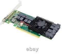 8 Port U. 2 to PCIe x16 SFF-8643 NVMe SSD Adapter with Heatsink