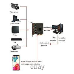 ACASIS 4 Channel HDMI-Compatible PCIE Video Capture Card 1080P 60fps Adapter