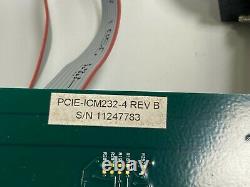 ACCESS I/O PCIe-ICM232-4 REV. B ISOLATED 4/2-PORT RS-232 SERIAL CARD with ADAPTER