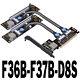 Adt-link Pcie 4.0 X16 Mcio Card Riser Cable Gen4 To 1-to-2 X8 Card Sff-ta-1016