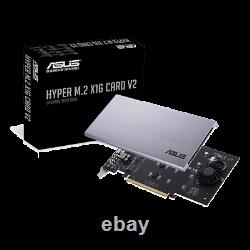 ASUS Hyper M. 2 X16 PCIe 3.0 X4 Expansion Card V2 Support 4 NVMe M. 2 adapter card