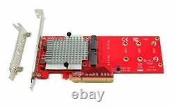 Ableconn PEXM2-130 Dual PCIe NVMe M. 2 SSDs Carrier adapter card