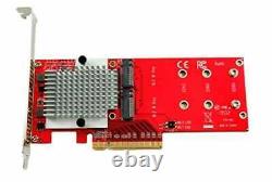 Ableconn PEXM2-130 Dual PCIe NVMe M. 2 SSDs Carrier adapter card