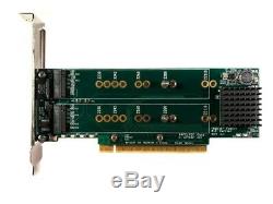 Amfeltec 4-Slot PCIe M. 2 SSD Quad Slot Adapter Card RAID for Mac Pro