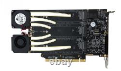 Amfeltec 6-Slot PCIe M. 2 SSD Hexa Slot Adapter Card RAID for Mac Pro