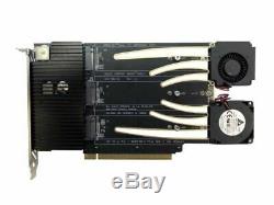 Amfeltec 6-Slot PCIe M. 2 SSD Hexa Slot Adapter Card RAID for Mac Pro Brand New