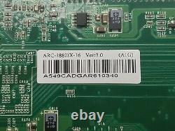 Areca ARC-1882IX-16 1GB PCI-E 3.0 x8 SATA SAS 6Gb/s RAID Controller Adapter Card