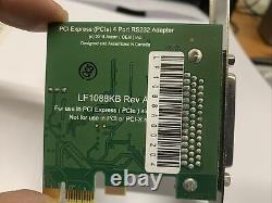 Axxon LF1088KB RS232 Rev A 4 Port PCI Express 4S RS232 Adapter Card