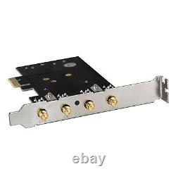BCM94360 Desktop PCI-e Wireless Card Adapter 5GHz WiFi 1300Mbps External Antenna