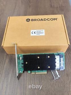 BROADCOM 9400-16i HBA SATA/SAS Nvme 12G PCIe Controller 16Port Adapter RAID Card