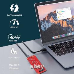 CY PCI-E SSD Nvme NGFF M-key to Type-C USB4 40Gbps Convert Card Cable USB-C