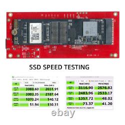 CY PCI-E SSD Nvme NGFF M-key to Type-C USB4 40Gbps Convert Card Cable USB-C