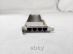 Dell 08XJ7 Intel X710-T4 Quad Port 10GBASE-T PCIe Converged Network Adapter Card