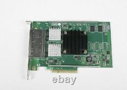 Dell 2RGPF Chelsio T540-BT quad port 10 Gb network adapter card with4x 10 Gb RJ45