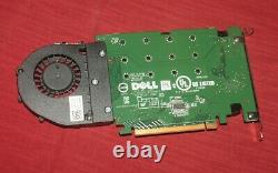 Dell 6N9RH Ultra Speed Drive Quad NVMe Adapter M. 2 PCIe Card (no SSDs) T7910