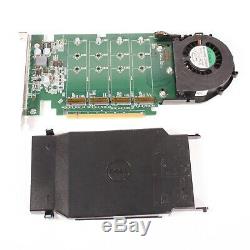 Dell DPWC400 Ultra-Speed Drive Quad NVMe M. 2 PCI-E x16 Adapter Card 6N9RH 80G5N