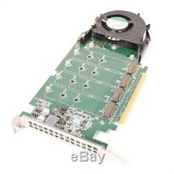 Dell DPWC400 Ultra-Speed Drive Quad NVMe M. 2 PCI-E x16 Adapter Card 6N9RH 80G5N