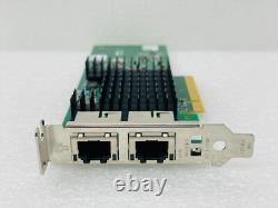 Dell Intel X710-T2L Dual Port 10GbE 10GB-T RJ-45 PCIe Network Card HD44M