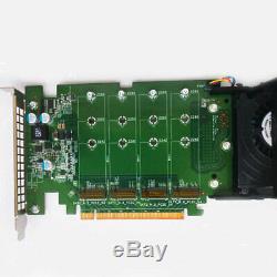 Dell M. 2 Quad-Port SSD Hard Drive PCIE Adapter Card NVME