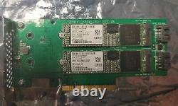 Dell M. 2 SATA SSD PCIE Slot Controller Adapter Card 777259-002 With 2x 240gb