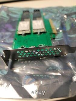 Dell M. 2 SATA SSD PCIE Slot Controller Adapter Card 777259-002 With 2x 240gb