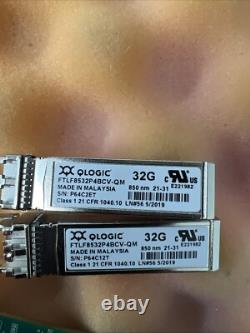 Dell QLogic QLE2772L-DEL Dual-Port 32GbE Fibre Adapter QLE2772 with SFPs 0NMDJF