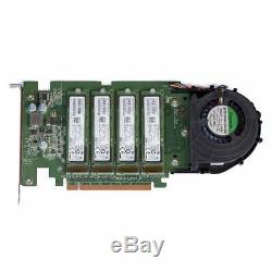 Dell Ultra-Speed Drive Quad PCIe x16 Adapter Card 4x NVMe M. 2 SSD Support AHCI