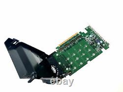 Dell Ultra-Speed Drive Quad PCIe x16 Adapter Card Up to 4x NVMe M. 2 P/N 80G5N