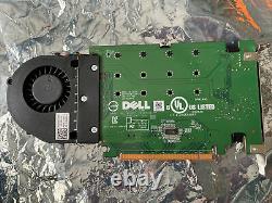 Dell Ultra-Speed Drive Quad PCIe x16 Adapter Card Up to 4x NVMe M. 2 SSD Support