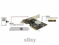Delock PCI Express Card 1 x 10 Gigabit LAN NBASE-T RJ45 Network adapter 89654