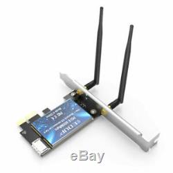 Dual Band AC 600M PCI-E Card Wireless Bluetooth Adapter Dongle Low Profile