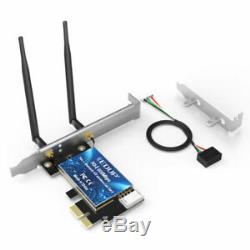 Dual Band AC 600M PCI-E Card Wireless Bluetooth Adapter Dongle Low Profile