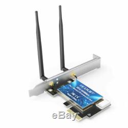 Dual Band AC 600M PCI-E Card Wireless Bluetooth Adapter Dongle Low Profile