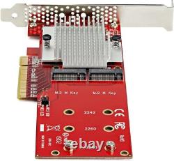 Dual M. 2 PCIe SSD Adapter Card for Enhanced Storage Mac & PC Compatible
