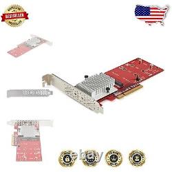 Enhance Storage with Dual M. 2 PCIe Adapter Card Supports RAID & JBOD