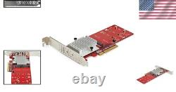 Enhance Storage with Dual M. 2 PCIe Adapter Card Supports RAID & JBOD