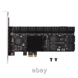 Expansion Card III Adapter PCIE 1X to 20 Ports SATA3.0 Add in Card