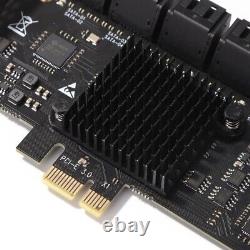 Expansion Card III Adapter PCIE 1X to 20 Ports SATA3.0 Add in Card