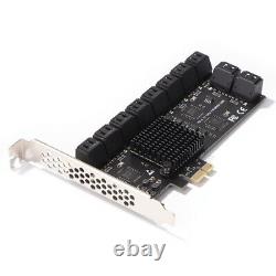 Expansion Card III Adapter PCIE 1X to 20 Ports SATA3.0 Add in Card