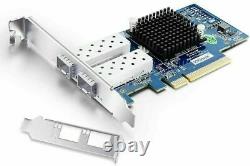 For Intel X520-DA2 10Gb PCI-E NIC Network Card with 2 pcs 10G SFP+ DAC Cable