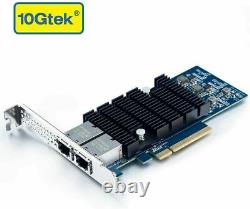 For Intel X540-T2 10Gb Adapter Interface Network Card 2x RJ45 Ports PCIe 2.1 X8