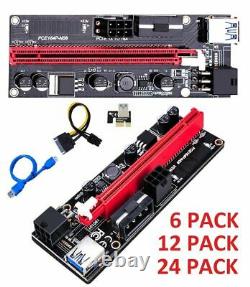 GPU Card PCIE Riser VER 009S 1x to 16x USB Riser Adapter Card USB 3.0 Mining NEW