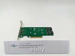 HPE HP Universal SSD Dual M. 2 2280 SATA PCI-e 8x Riser Card Adapter 759505-001