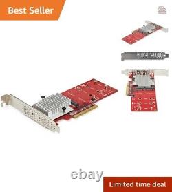 High Performance Dual M. 2 PCIe SSD Adapter Card Supports 2242, 2260, 2280