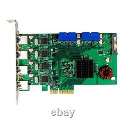 High Performance Industrial Control Adapter Card PCI E X4 P17C9X2G 8USB 3.0 Port