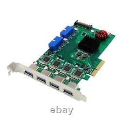 High Performance Industrial Control Adapter Card PCI E X4 P17C9X2G 8USB 3.0 Port