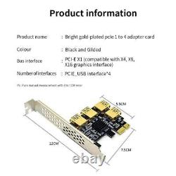 Hub Pci for Riser Pci-e Riser Card 1 to 4 USB 3.0 Adapter Card Multiplie