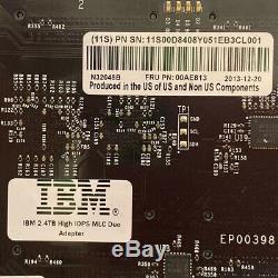 IBM 00AE813 2.4TB High IOPS MLC Duo PCIe Adapter Card