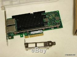 Intel 10G Dual Port RJ45 NIC Desktop PCIe Network LAN Adapter Card 10Gbe 10 Gbps