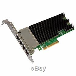 Intel 189283 Network Card X710t4blk Converged Networking Adapter Quad Port Brown